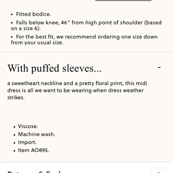 J Crew Puff-sleeve midi dress floral print green 4 NEW - Picture 3 of 11